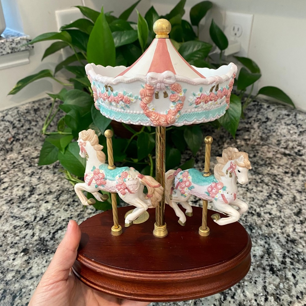 San Francisco Music Box Company Pink Carousel